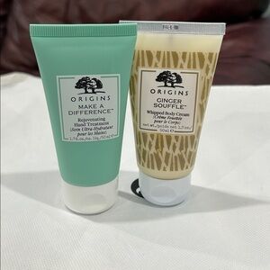 Origins Make a Difference Hand Treatment and Ginger Soufflé body Cream Set